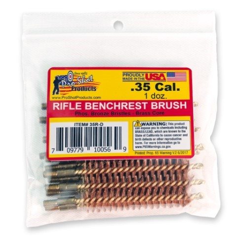 PROSHOT .35 CAL. BRUSH - 12 QTY. BULK PACK 35R-D - 556 Black Friday Promotion